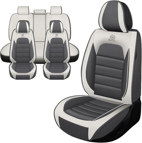 Car Seat Covers for Dodge Ram 3500 2004-2011,Waterproof Soft Breathable PU Leather Seat Cover with Storage Pockets(Black&Green,Full Set) in Saudi Arabia