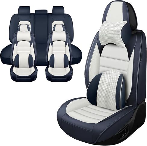 Car Seat Covers for Dodge Ram 3500 2004-2011,Waterproof Soft Breathable PU Leather Seat Cover with Storage Pockets(Black&Green,Full Set) in Saudi Arabia