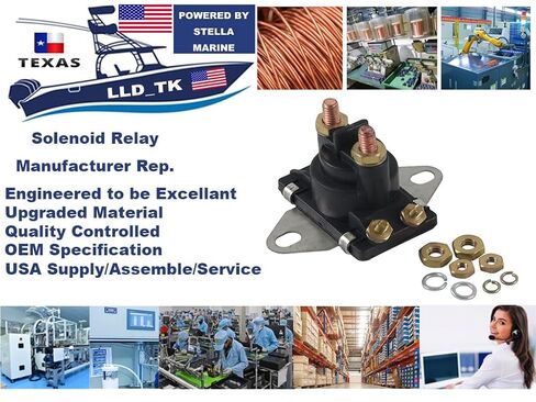 Starter Solenoid Relay Fit for Mercury Marine Mercruiser 15HP 20HP 25HP 30HP 40HP 50HP 55HP 60HP 70HP 75HP 80HP 90HP 115HP 150HP 175HP 200HP in Kuwait