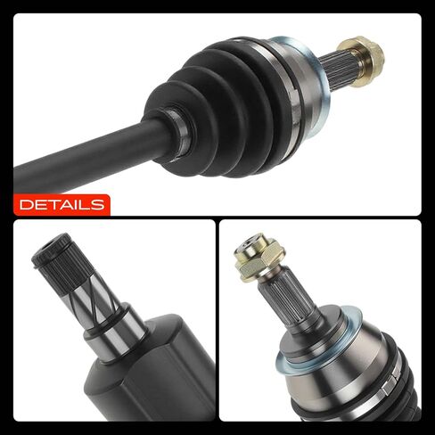مجموعة عمود المحور A-Premium CV متوافقة مع Mini Cooper 2007 2008 2009 2010 2011 2012 2013 1.6L مطحونة بشكل طبيعي، ناقل حركة يدوي، جانب السائق الأيسر الأمامي، استبدال # 31602756341 in Saudi Arabia