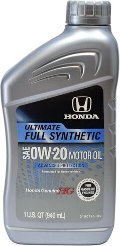 Honda 08798-9137 Ultimate Full Synthetic SAE 0W-20 Motor Oil (1 Quart) (6) in Saudi Arabia