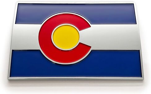 The Colorado Flag Car Badge Emblem in Saudi Arabia