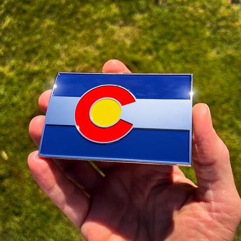 The Colorado Flag Car Badge Emblem in Saudi Arabia