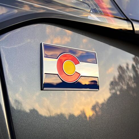 The Colorado Flag Car Badge Emblem in Saudi Arabia