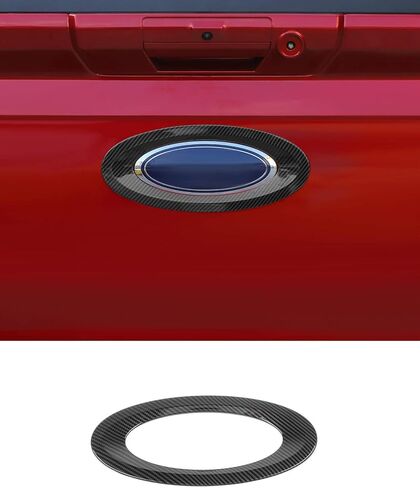 Savadicar Red Tailgate Emblem Surround Trim for 2021-Present Ford F150, Truck Bed Gate Badge Accent, Exterior Styling Upgrade Accessories in Saudi Arabia