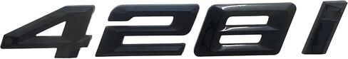 428i Emblem Decal Car Numbers Letters Decal Plating Badge 3D Metal Style Fit for BMW 428i Accessories Black in Kuwait