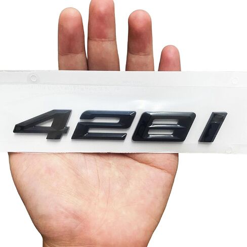 428i Emblem Decal Car Numbers Letters Decal Plating Badge 3D Metal Style Fit for BMW 428i Accessories Black in Kuwait