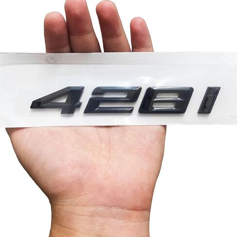 428i Emblem Decal Car Numbers Letters Decal Plating Badge 3D Metal Style Fit for BMW 428i Accessories Black in Kuwait