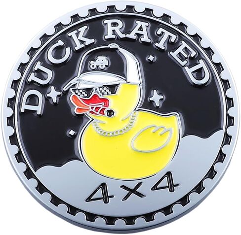 ملصق سيارة لطيف بشعار البطة مقاس 4 × 4 للشاحنة متوافق مع مركبات جيب رانجلر (Cute Duck-2) in Kuwait