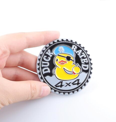 Cute Duck Rated Emblem 4 X 4 Car Sticker for Truck Compatible with Jeep Wrangler Vehicles (Cute Duck-2) in Saudi Arabia