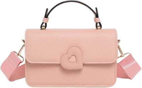 JHVYF المرأة Crossbody حقيبة يد لطيف عبر الجسم رسول محفظة حقيبة حقيبة عادية مساء مخلب حقيبة على شكل قلب in Kuwait
