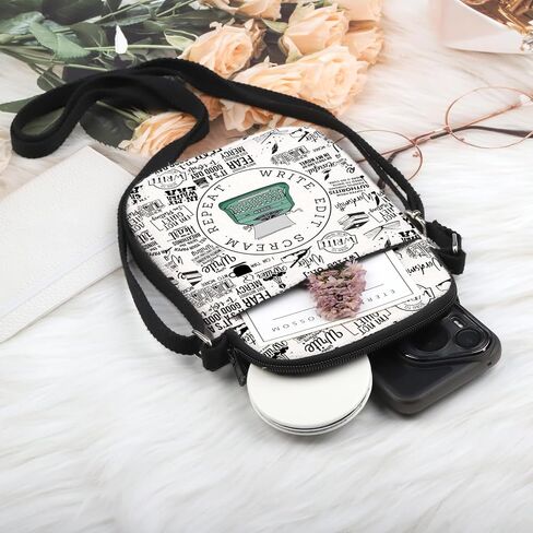 POFULL Editor Writing Gift Novel Writer Author Writer Themed Gift Writer Edit Scream Repeat Crossbody Bag in Saudi Arabia