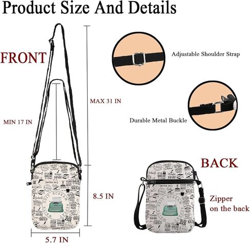 POFULL Editor Writing Gift Novel Writer Author Writer Themed Gift Writer Edit Scream Repeat Crossbody Bag in Saudi Arabia