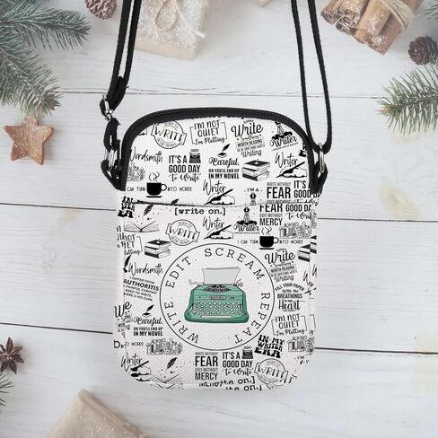 POFULL Editor Writing Gift Novel Writer Author Writer Themed Gift Writer Edit Scream Repeat Crossbody Bag in Saudi Arabia