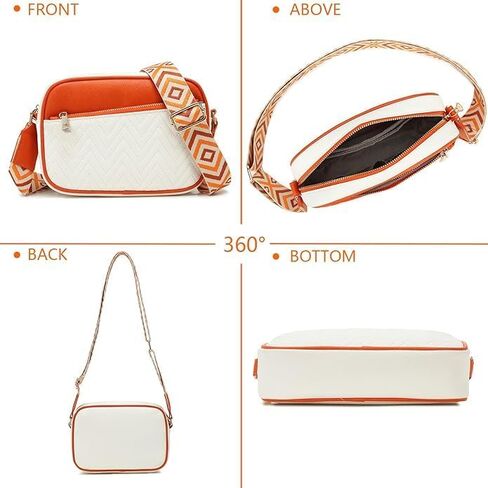 Crossbody Bags for Women Travel Purses: Small PU Leather Over Shoulder Bag with Adjustable Guitar Strap for Youth Ladies Aged 16-28 Everyday Use in Saudi Arabia