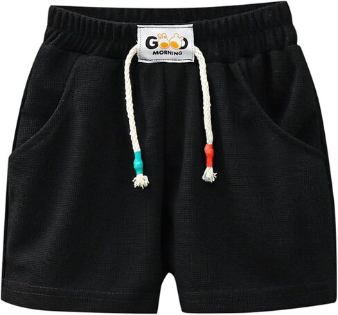 Toddler Boys Girls Sports Shorts Waffle Lightweight Athletic Running Shorts Kids Outdoor Summer Active Pants 2-12Y in Saudi Arabia