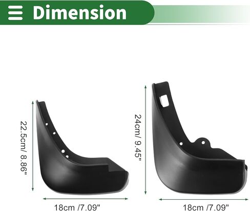 Motoforti Mud Flaps Splash Guards Mud Guards for Ford Focus (1.8) 2009-2014 W/Mount Accessories in Saudi Arabia
