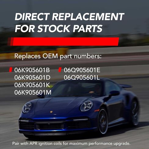 APR Iridium Pro Spark Plug Z1003100 - لنماذج محركات مختارة من مجموعة VW Group MQB وMLB (فولكس فاجن وأودي وبورش) - 14 × 26.5 × 16 مم - نطاق الحرارة 9 - ترقية الأداء - يستبدل أجزاء مخزون OEM - عبوة واحدة in Kuwait