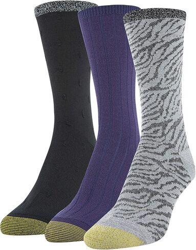 جوارب دائرية من مجموعة ديزاينر للنساء من جولد تو، 3 أزواج in Kuwait