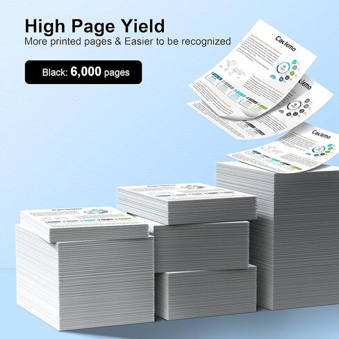 LC406 LC406XL Black Ink Cartridges for Brother LC406 Ink Cartridges LC406XL Ink Cartridges for Brother Printer Compatible with Brother MFC-J4335DW,MFC-J5855DW,MFC-J4535DW,MFC-J6555DW Printer (2 Black) in Kuwait