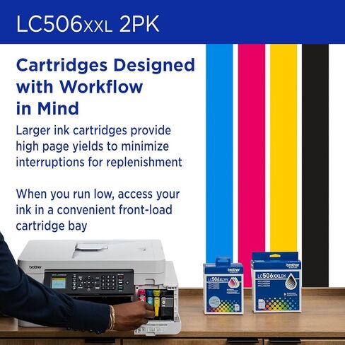 Brother Genuine LC506XXL2PK Twin Pack Super High Yield Black Ink Cartridges (for use INKvestment 4355, 4555, and 4557 Printers) in Saudi Arabia