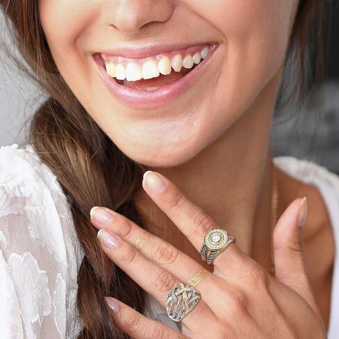 UNY Ring Twisted Cable Wire Weave Designer Fashion Brand David Womens Vintage Valentine Love Gifts Rings in Saudi Arabia
