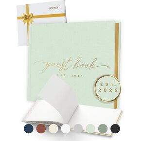 كتاب ضيوف حفل الزفاف المخصص لعام 2026 من ARTESORI - سجل ضيوف عاجي لتسجيل الدخول، كتاب ضيوف أنيق لحفلة استقبال المولود الجديد للحفلات وأعياد الميلاد - صور وكتاب ضيوف بولارويد لحفلات الزفاف وحفلات الزفاف in Kuwait