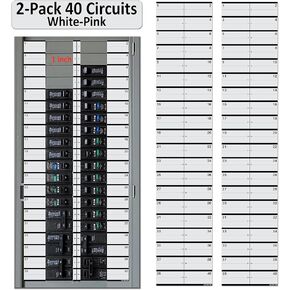 2 حزمة 1 "أبيض/رمادي قواطع جانبية 40 دائرة من الفينيل صندوق قواطع دوائر لوحة دليل ملصقات ملصقات شارات لجميع اللوحات الكهربائية/مراكز التحميل مقاومة للماء in Kuwait