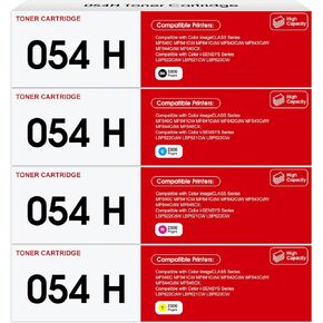 054H Toner Cartridge Set Replacement for Canon 054H CRG054H 054 CRG-054 MF642cdw Toner Use with Canon ImageClass MF642Cdw MF644Cdw MF641Cdw MF641Cw LBP623Cdw LBP622cdw LBP622Cdw (1B 1C 1M 1Y, 4 Pack) in Kuwait