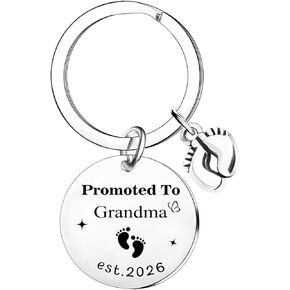 2026 Promoted To Grandma Gifts Grandma To Be Keychain Mother's Day Gift First Time Grandmother Gift Christmas Birthday Gifts for New Grandmother in Kuwait