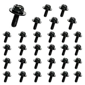30pcs M6-1.0 Body Bolts Screw 11503834 20351035 Compatible with GM Buick Cadillac Chevrolet Door Trim Panel Raidator Fog Lamp Horn Oldsmobile Pontiac Saturn in Kuwait