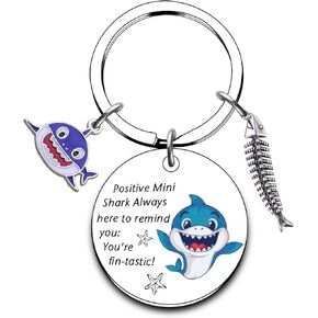 Shark Gifts For Women Girls, Cute Shark Keychain, Stuff For Her Birthday, Stuff For Her Birthday, Inspirational Gift For Women, Just A Girl Who Loves Sharks Keyring for Her in Kuwait