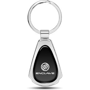 iPick Image for Buick Enclave Black Dome Metal Teardrop Key Chain in Saudi Arabia