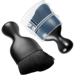 فرشاة تفصيل السيارة، فرشاة تنظيف ذات شعيرات ناعمة لتنظيف الشقوق العميقة، شعيرات ناعمة منحنية لإزالة الغبار تلقائيًا، أداة غبار داخلية للسيارة للوحة القيادة والجلد وألواح الأبواب (أسود) in Kuwait