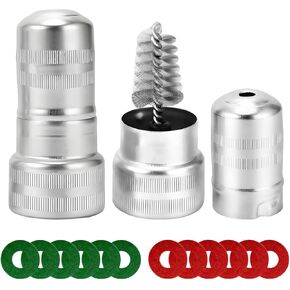 Car Battery Terminal Cleaner Brush Kit, Vehicle Battery Post with 12PCS Washers Protector Fiber 2PCS Cleaning Brush, Automotive Post Terminal Cleaners Accessories, Universal Fit in Kuwait