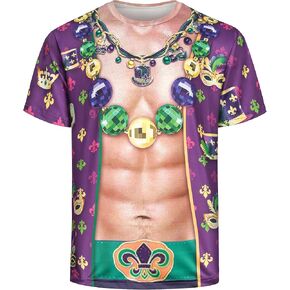 قمصان رجالي لعيد القديس باتريك تي شيرت مضحك لعيد القديس باتريك الأيرلندي شامروك للرجال ، تي شيرت ماردي غرا هاواي in Kuwait