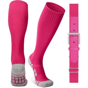 جوارب بيسبول للشباب وحزام مطاطي كومبو لكرة القدم للأولاد جوارب عالية للركبة للفتيات والأطفال والكبار والرجال والنساء in Kuwait