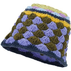 Crochet Bucket Hat for Women Handmade Knit Hats Fashion Crochet Hats Knit Bucket Hats for Women in Kuwait