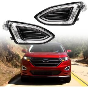 Front Bumper LED Daytime Running Light 60W/Lamp Replacement for 2015-2018 Ford Edge SE SEL Sport Titanium Driver Passenger Side in Kuwait