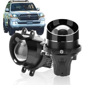 2pcs 3 Inch Bi-LED Projector Fog Lights Kit For Lexus LX570 2008-2013, 20000LM Super Bright Fog Driving Lamps with 3 Colors (6000K/4500K/3000K), High/Low Beam Laser Lens, Easy to Install. in Kuwait