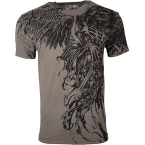 Xtreme Couture by Affliction Men's T-Shirt, Graphic Design with Skull and Eagle in Kuwait