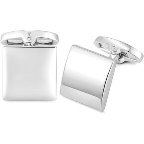 Square Cufflinks for Mens Shirt Business Wedding Gift Silver in Kuwait
