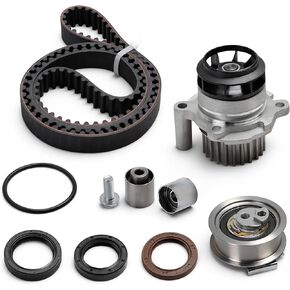 Timing Belt Kit with Water Pump for Audi A3 A4 TT 2005-2009, for TT Quattro 2012-2013, for Volkswagen Eos GTI Jetta, for VW Passat, 2006-2008, 2.0L, TCKWP334, TBK802WP, 13775217 in Kuwait