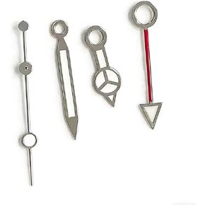 GMT Watch Hands, 4 Blue-Green Luminous Hands 13mm×12.5mm×12.5mm×8mm, Suitable for NH34 Movement in Kuwait