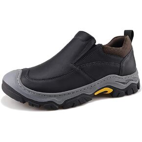 حذاء YONGJIA الرجالي سهل الارتداء مقاوم للماء للتنزه سيرًا على الأقدام مصنوع من الجلد غير قابل للانزلاق للمشي في الهواء الطلق حذاء كاجوال مريح in Kuwait