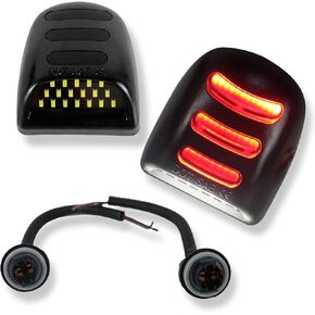 LED License Plate Light Kit for 1999-2013 Chevy Silverado GMC Sierra 1500 2500 3500 Suburban Tahoe Yukon Cadillac Escalade EXT – W/Red OLED Tag Lamp (2-Pack) | Direct Replacement, Plug & Play in Kuwait