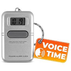 Talking Watches for The Blind - Talking Clock for Blind Elderly Talking Alarm Clock for Seniors Keychain Clock for Elderly Talking Watch for Visually Impaired - Pocket Alarm Clock Watch Elderly Clock in Kuwait