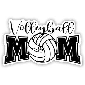 Volleyball Mom - 3" Vinyl Sticker - for Car Laptop Water Bottle Phone - Waterproof Decal in Saudi Arabia