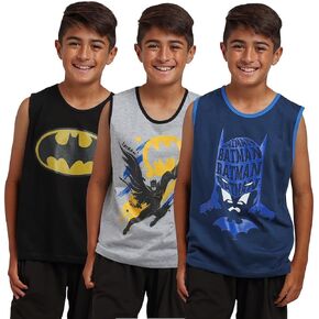 Batman Character Art Boy's 3-Pack Tank Top Set in Saudi Arabia