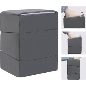 غانوندورف 3 قطع مسند قدم لتحت المكتب في العمل، مسند قدم قابل للتعديل تحت المكتب، مقاعد قدم مريحة تحت المكتب، وسادة ساق كبيرة جدًا لمسند القدمين تحت المكتب مع طبقة علوية دافئة من الشيربا، رمادي in Kuwait